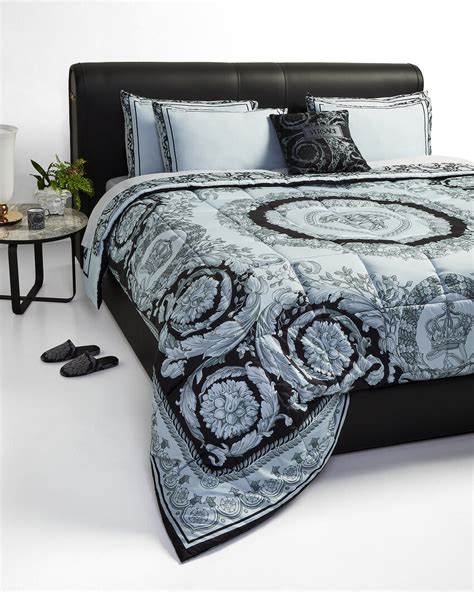 versace set da letto blu prezzo|Set letto Full/Queen Size Barocco Blu,Stampa .